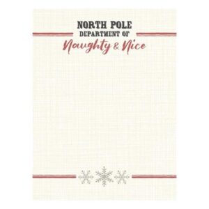 Department of Naughty & Nice Notepad