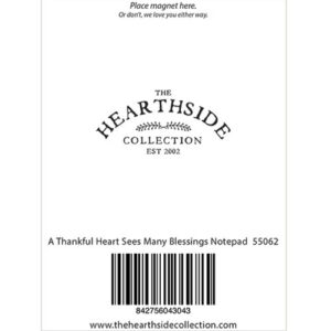 A Thankful Heart Sees Many Blessings Notepad
