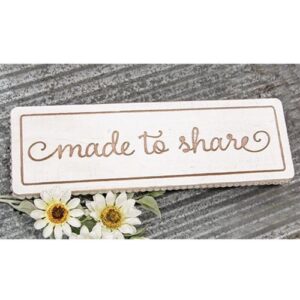Made to Share Wood  Platter