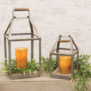 2/Set, Antiqued Open Air Lanterns