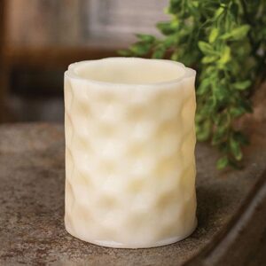 Geometric Pillar Candle, 3" x 3.5"