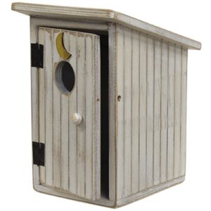 Outhouse Wooden Sitter, White