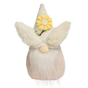 Spring Floral Bunny Gnome - 7"H