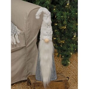 Tall Fuzzy Sparkle Snowflake Gnome