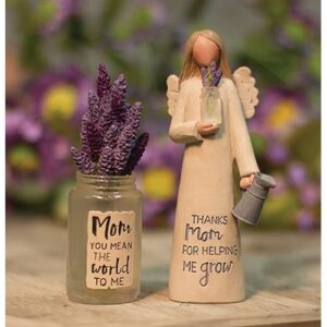 Mom Resin Angel w/ Flowers