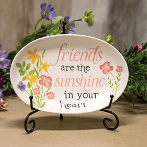 Friends Are the Sunshine In Your Heart Resin Trinket Tray
