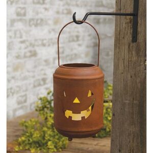 Rusty Metal Jack O Lantern Luminary