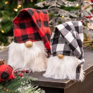Red Buffalo Check Cap Gnome