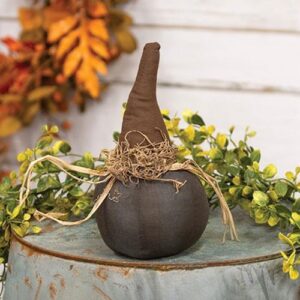 Primitive Black Pumpkin, 4"