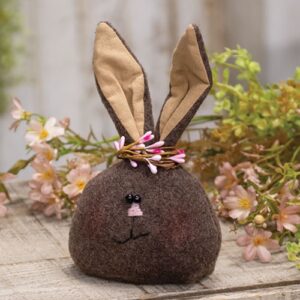 Brown Bunny Head w/Pip Headband Doll
