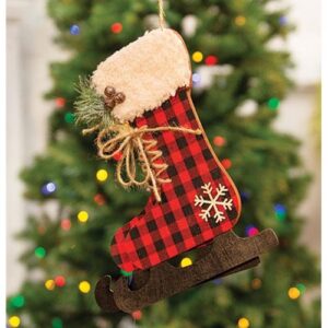 Lodge Skate Ornament