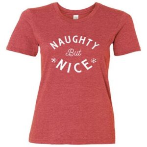 Naughty But Nice T-Shirt, Heather Red, XXL