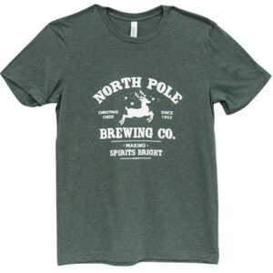 North Pole Brewing Co. T-Shirt, Heather Forest, Large