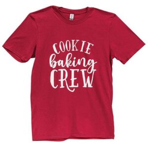 Cookie Baking Crew T-Shirt, Cardinal Red, XL