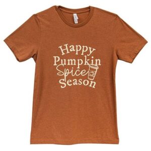 Happy Pumpkin Spice Season T-Shirt, Heather Autumn, XL