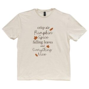 Crisp Air Pumpkin Spice T-Shirt, Natural, Small