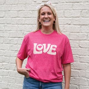 Vintage Love T-Shirt, Heather Red, Small