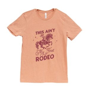This Ain't My First Rodeo T-Shirt - Heather Sunset - XXL