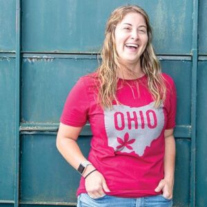 Buckeye Leaf Ohio T-Shirt, XL