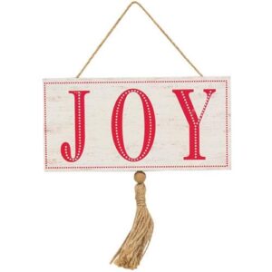 Joy Tassel Hanging Sign