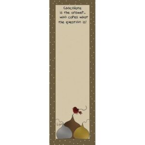 Chocolate Is... Long Notepad