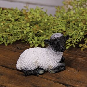 Right Laying Resin Sheep