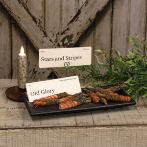 12/Set - Vintage Patriotic Typeset Flash Cards