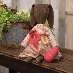Heather Chocolate Bunny Doll w/Easter Egg