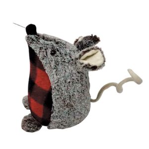 Plaid Mouse Doorstop