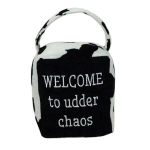 Cow Print Udder Chaos Doorstop
