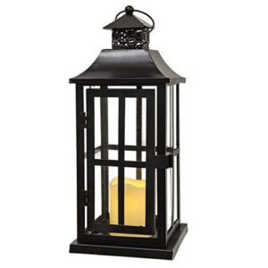 Iron and Glass LED Lantern