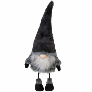 Small Gray Wobble Santa Gnome