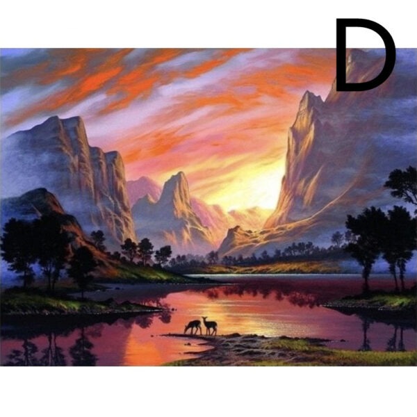 Set Oil Painting Adult DIY Kit By Number - Image 2