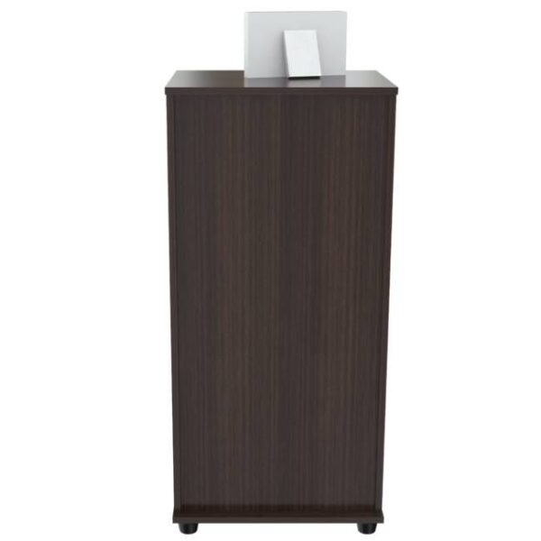 40" Espresso Wood Filing Cabinet With Drawers
