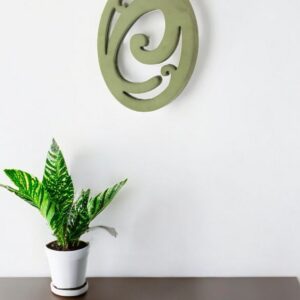 Green Wood Wall Decor