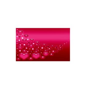 Pink Hearts Canvas Hanging Wall Art