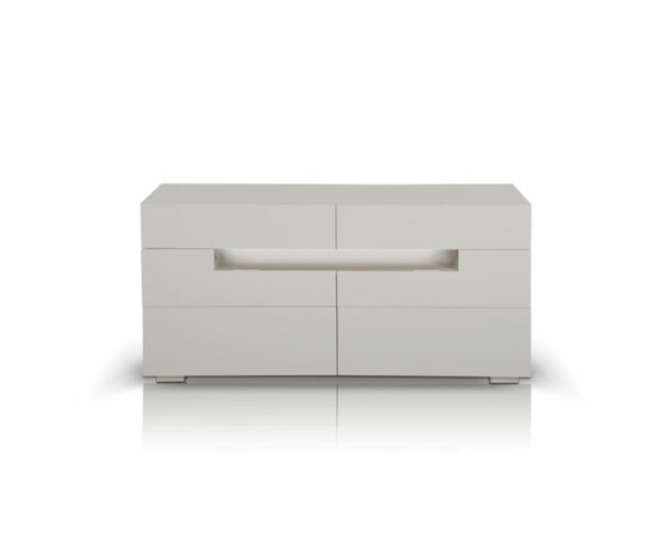 28" White Mdf Dresser