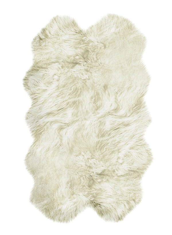 4' X 6' Natural Flokati Genuine Sheepskin Area Rug - Image 2
