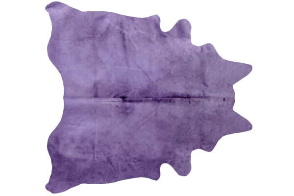 6' X 7' Purple Cowhide Cowhide Area Rug