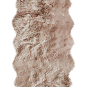 4' X 6' Pink Genuine Sheepskin Shag Area Rug