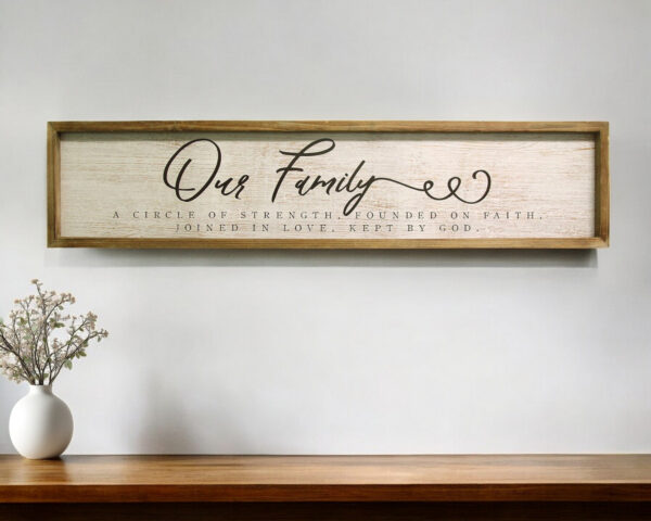 Our Family Wooden And Metal Wall Decor