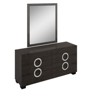 31" Refined Grey High Gloss Dresser