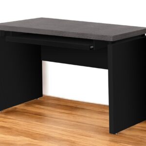 24" Gray and Black Computer Desk