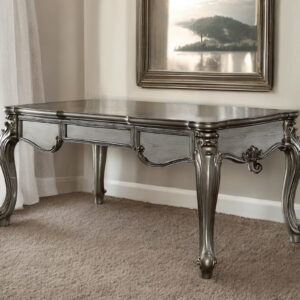 35" Silver Executive Desk