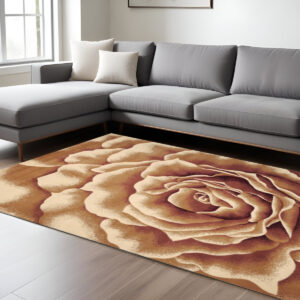 7' X 10'  Polypropylene Ivory Area Rug