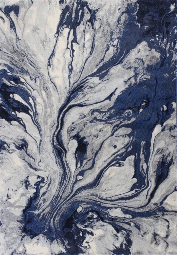 7' X 10'  Polypropylene Blue Area Rug - Image 2
