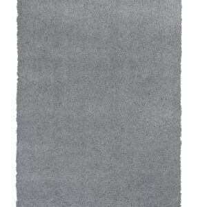 8' X 10' Grey Indoor Shag Rug