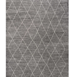 8' X 11' Gray And Light Gray Geometric Area Rug