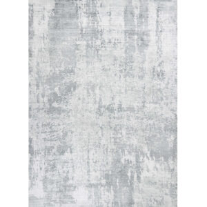 5' X 7' Dark Gray And Light Gray Abstract Hand Loomed Area Rug