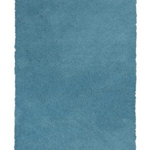 8' X 11' Highlighter Blue Indoor Shag Rug